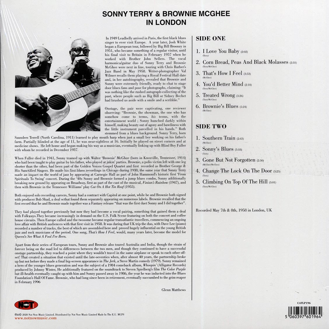Brownie McGhee, Sonny Terry - In London (180g)