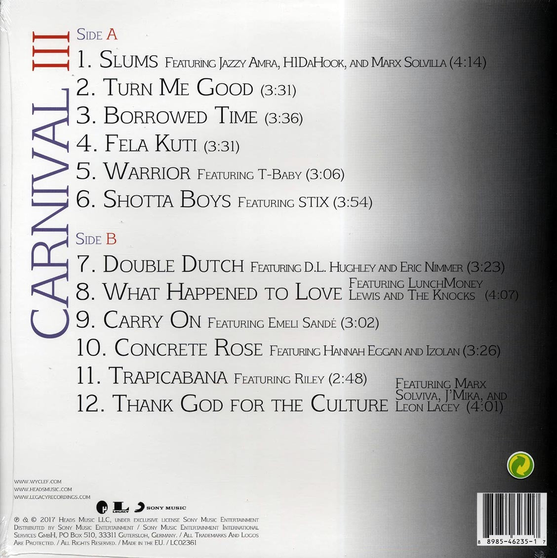 Wyclef Jean - Carnival III: The Fall And Rise Of A Refugee (incl. mp3)