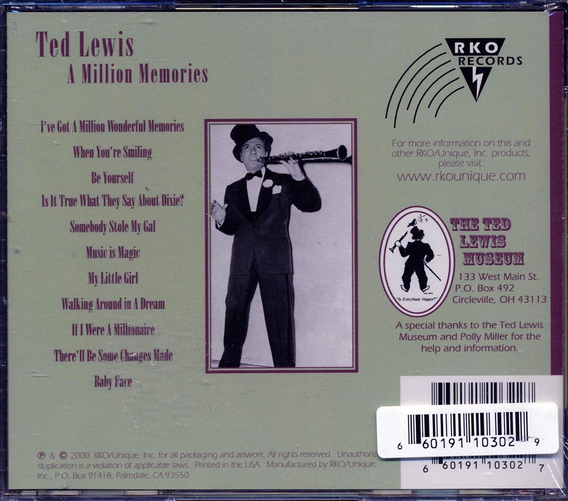 Ted Lewis - A Million Memories