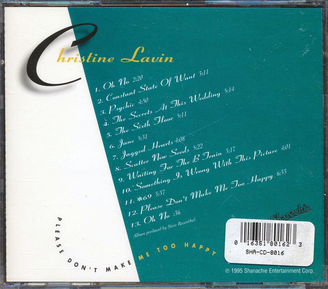 Christine Lavin - Please Don't Make Me Too Happy