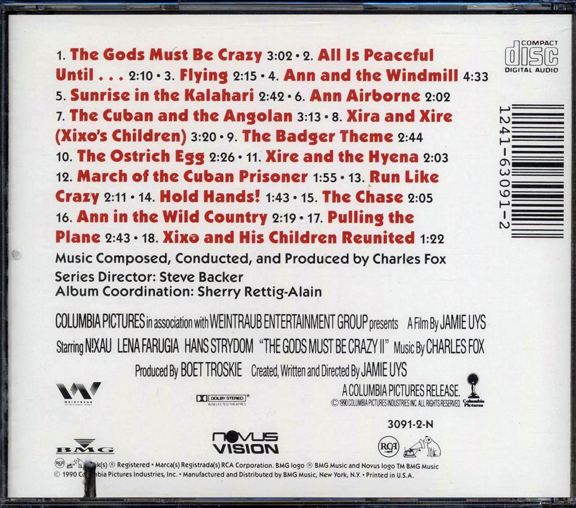 Charles Fox - The Gods Must Be Crazy 2: Original Soundtrack (marked/ltd stock)