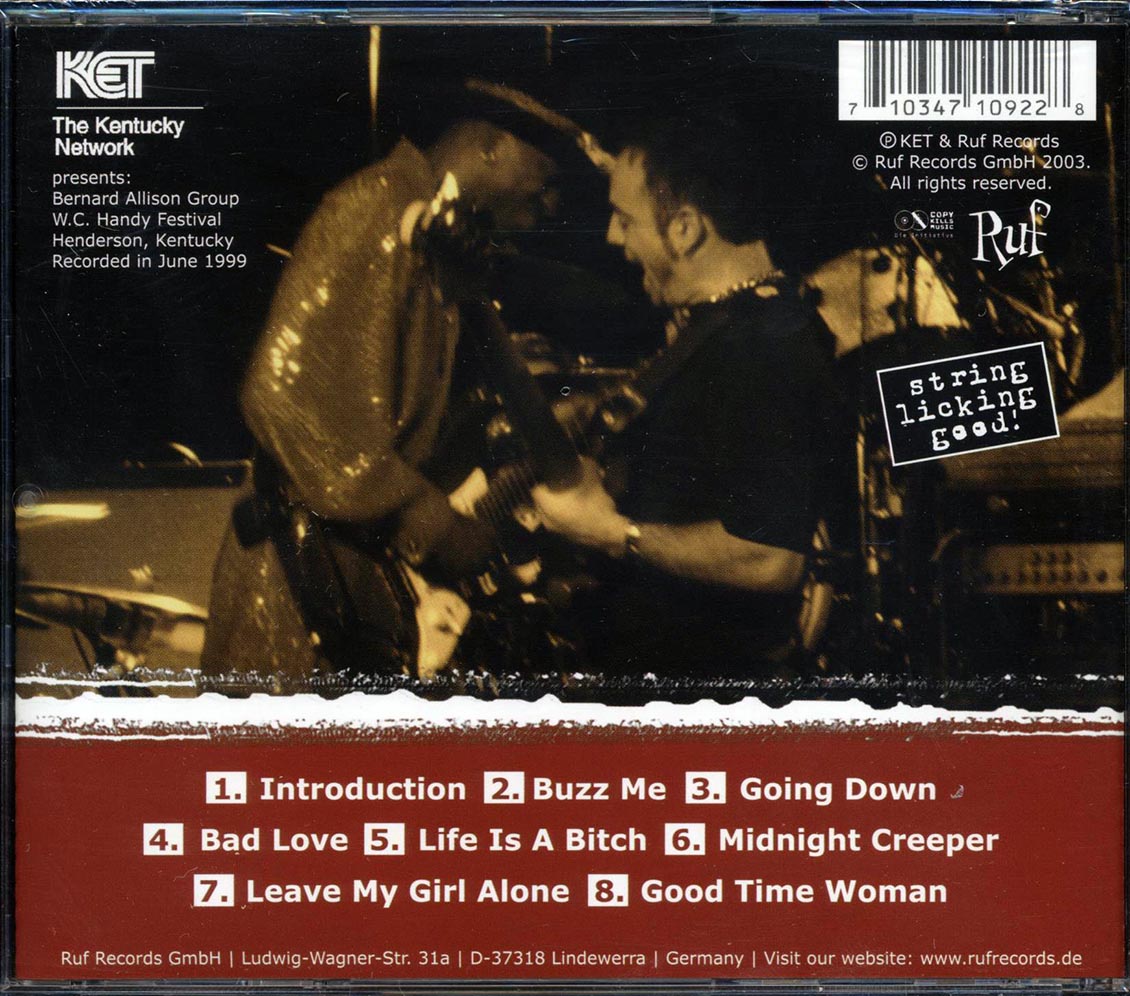 Bernard Allison - Kentucky Fried Blues: Live