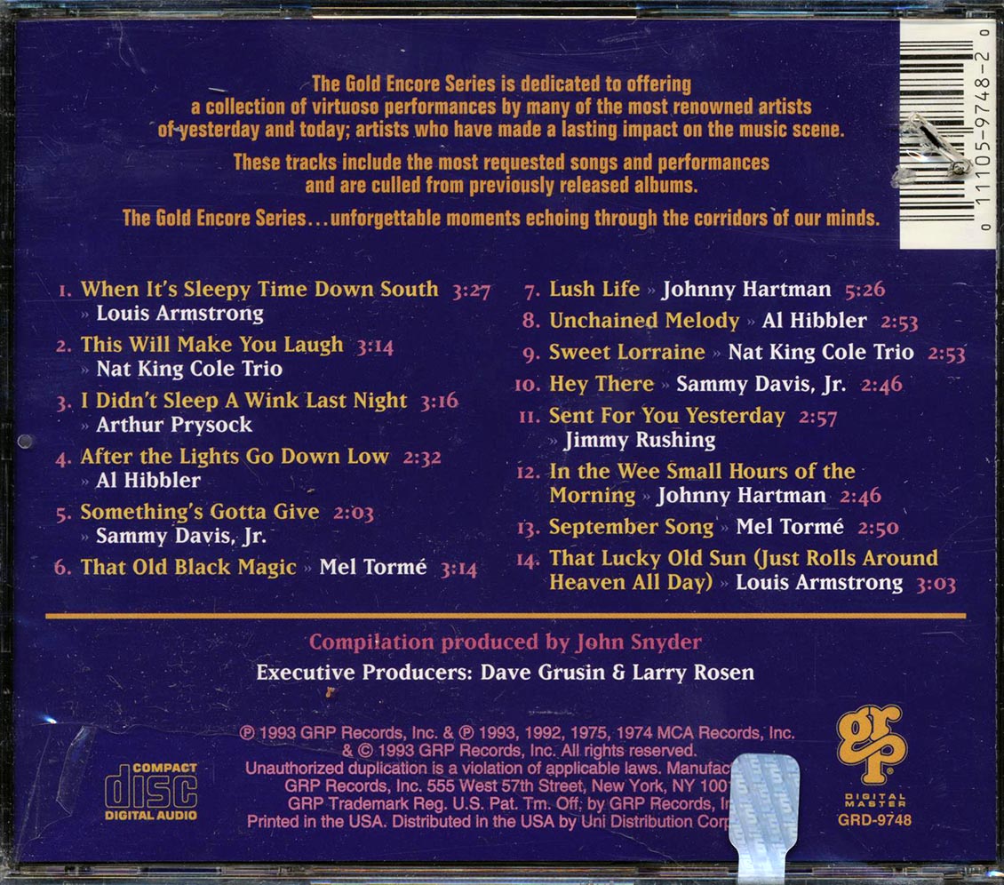 Louis Armstrong, Nat King Cole, Al Hibbler, Sammy Davis Jr., Etc. - Balladeers (marked/ltd stock)