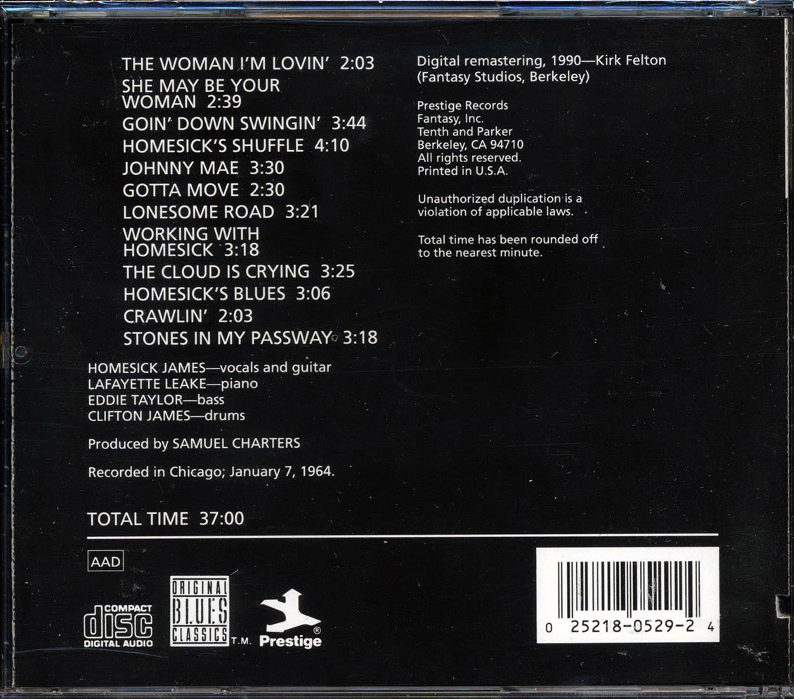 Homesick James - Blues On The South Side (marked/ltd stock)