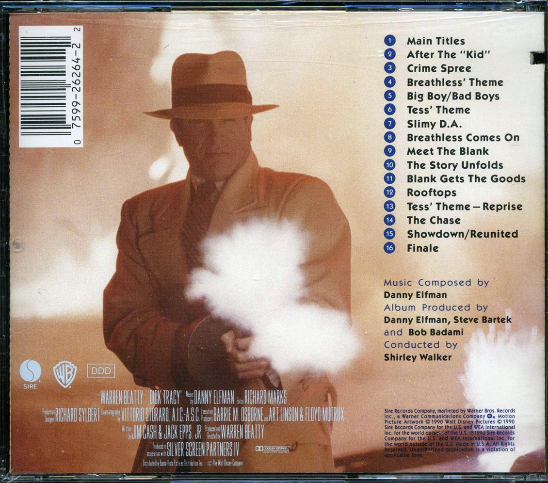 Danny Elfman - Dick Tracy Original Score (marked/ltd stock)