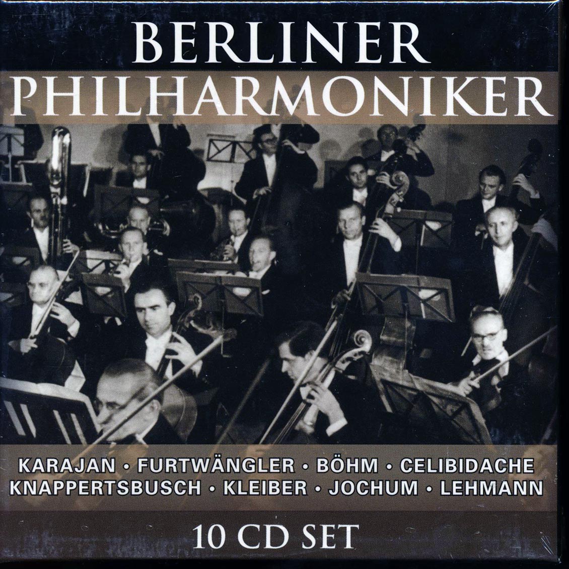 Berliner Philharmoniker - Karajan; Furtwangler; Bohm; Celibidache; Knappertsbusch; Kleiber; Jochum; Lehmann (10xCD) (box set)