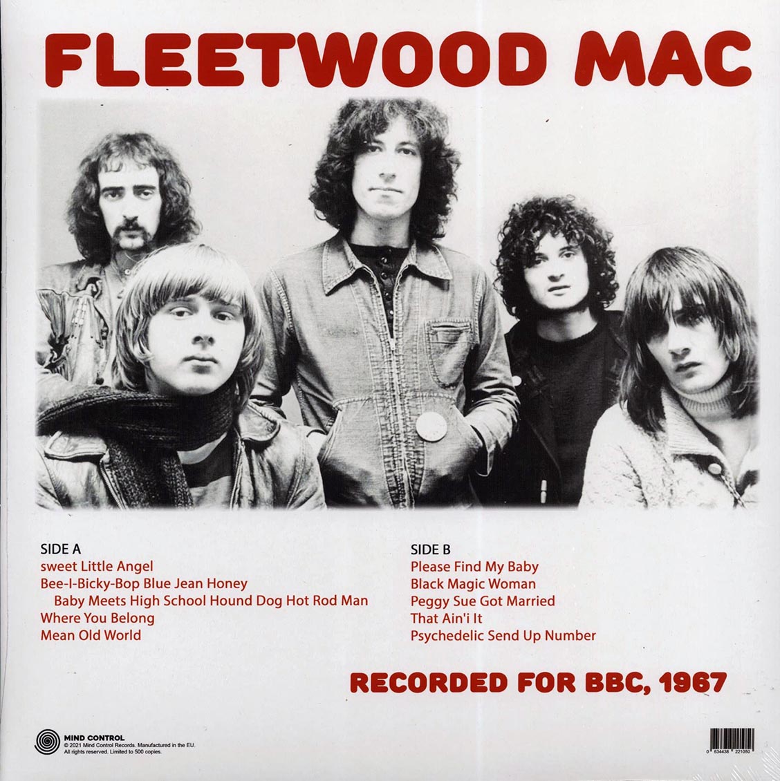 Fleetwood Mac - Recorded For BBC, 1967 (ltd. 500 copies made)
