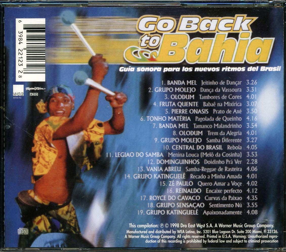 Banda Mel, Grupo Molejo, Olodum, Etc. - Go Back To Bahia