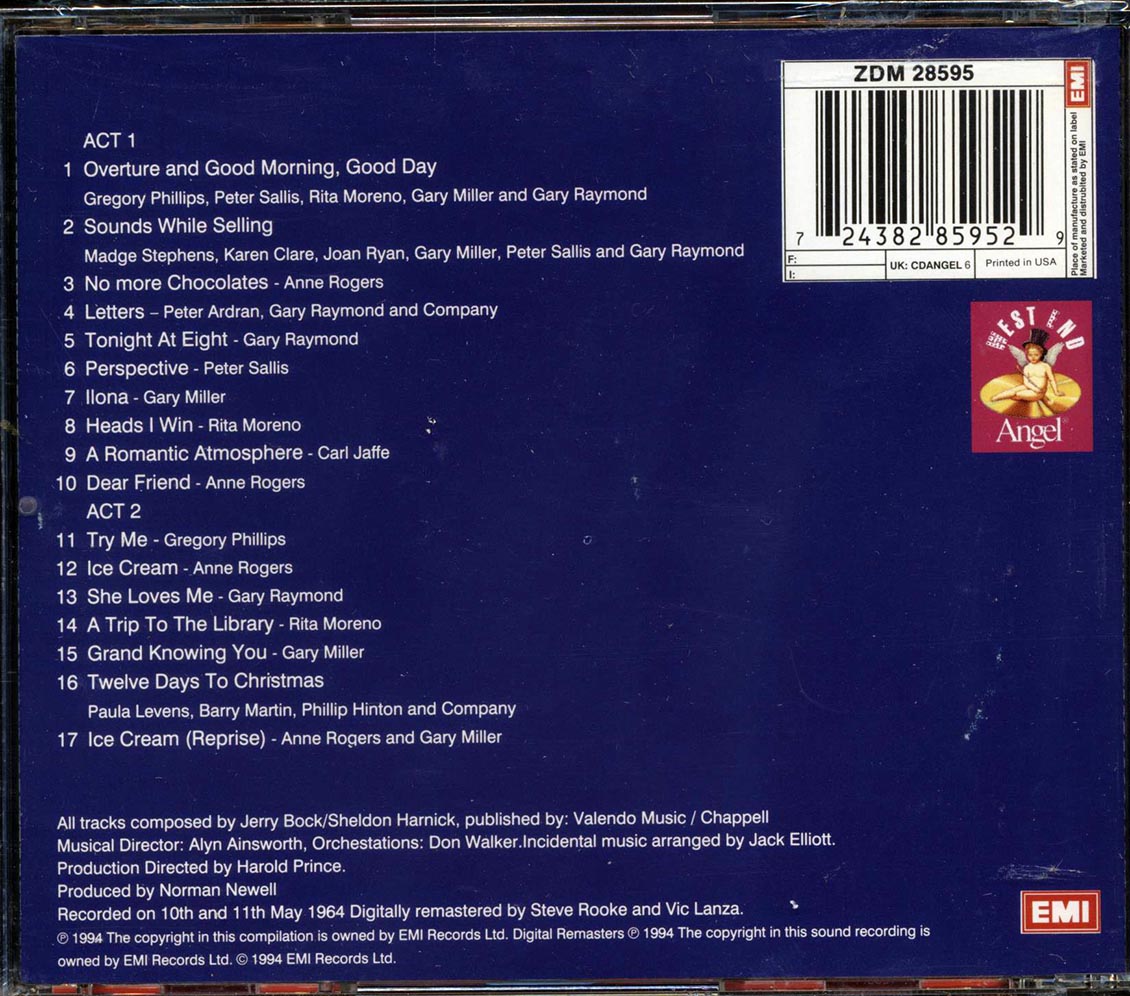 Jerry Bock, Sheldon Harnick, Anne Rogers, Gary Raymond, Rita Moreno - She Loves Me (remastered)