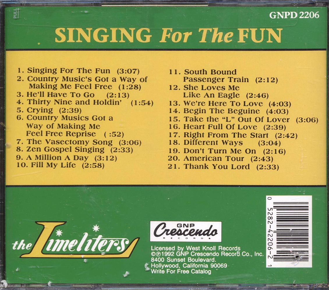 The Limeliters - Singing For The Fun