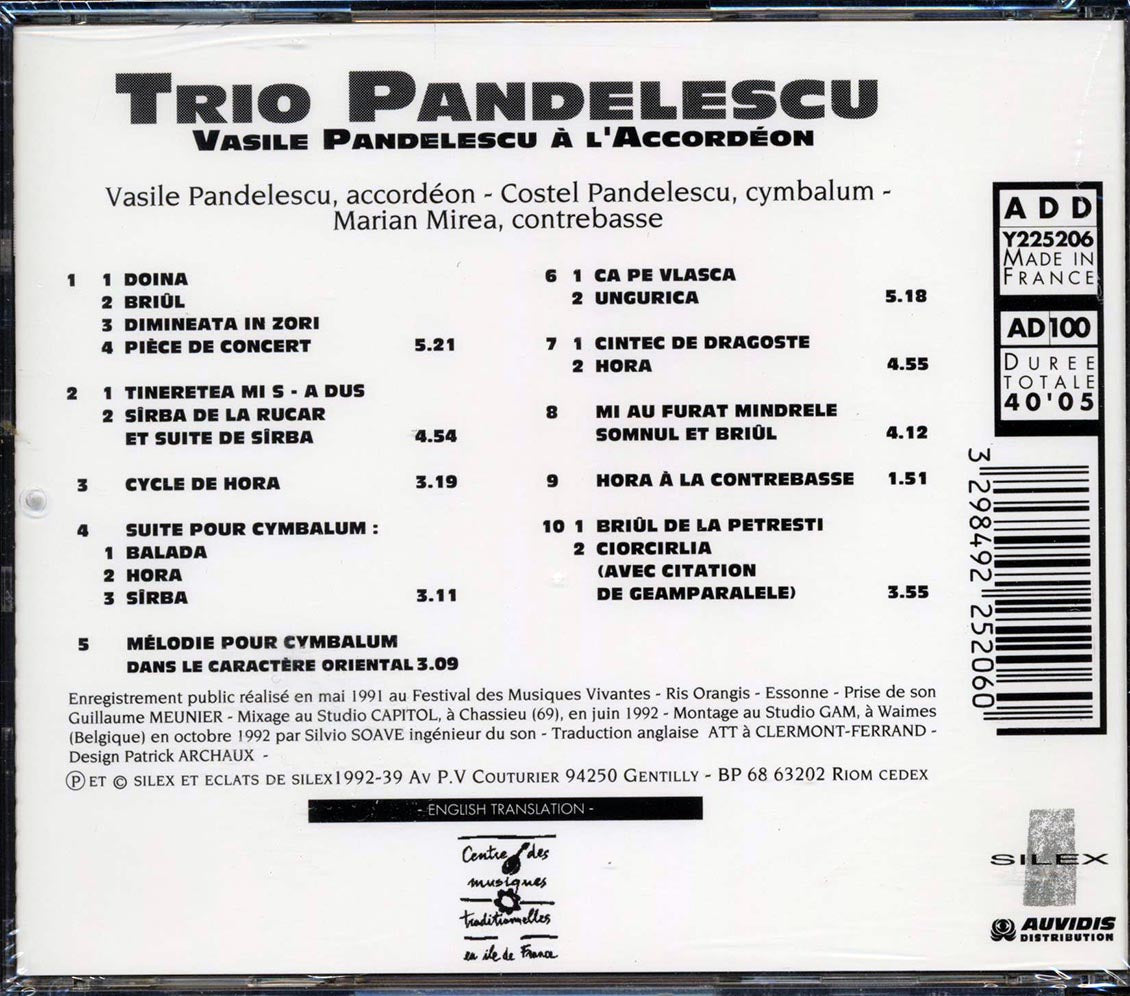 Trio Pandelescu - Vasile Pandelescu A L'Accordeon