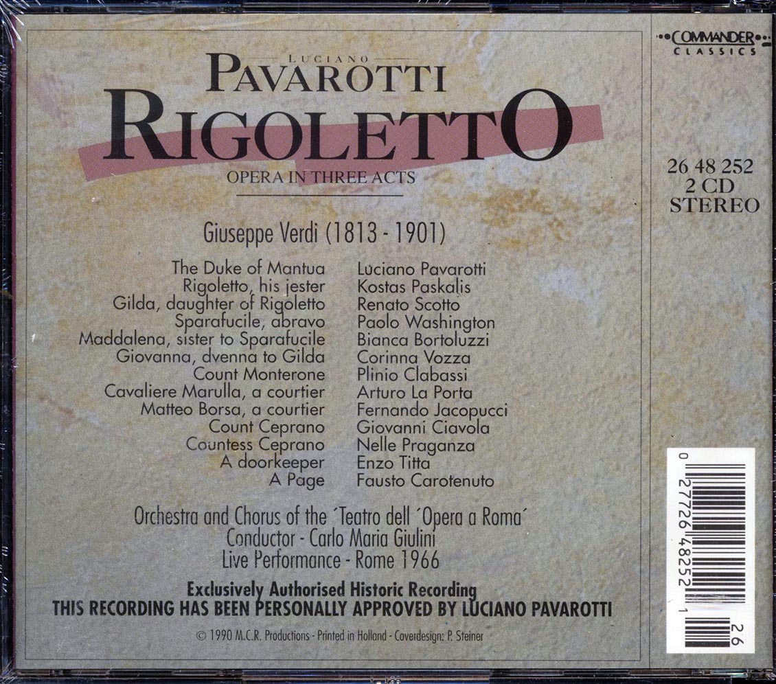 Luciano Pavarotti - Rigoletto (2xCD)