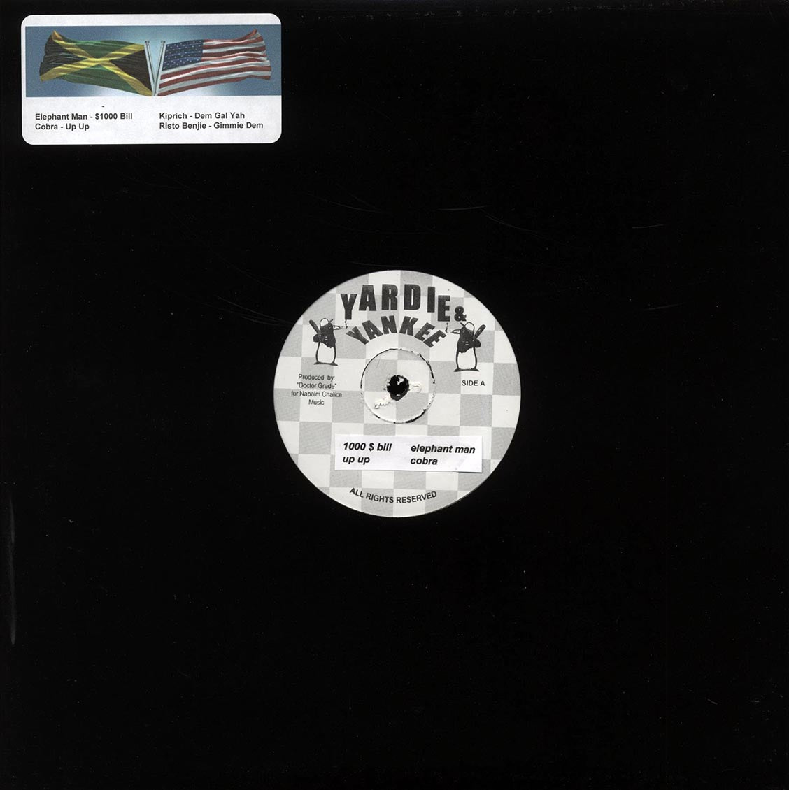 Elephant Man - 1000 Dollar Bill; Cobra - Up Up / Kiprich - Dem Gal Yah; Risto Benjie - Gimmie Dem