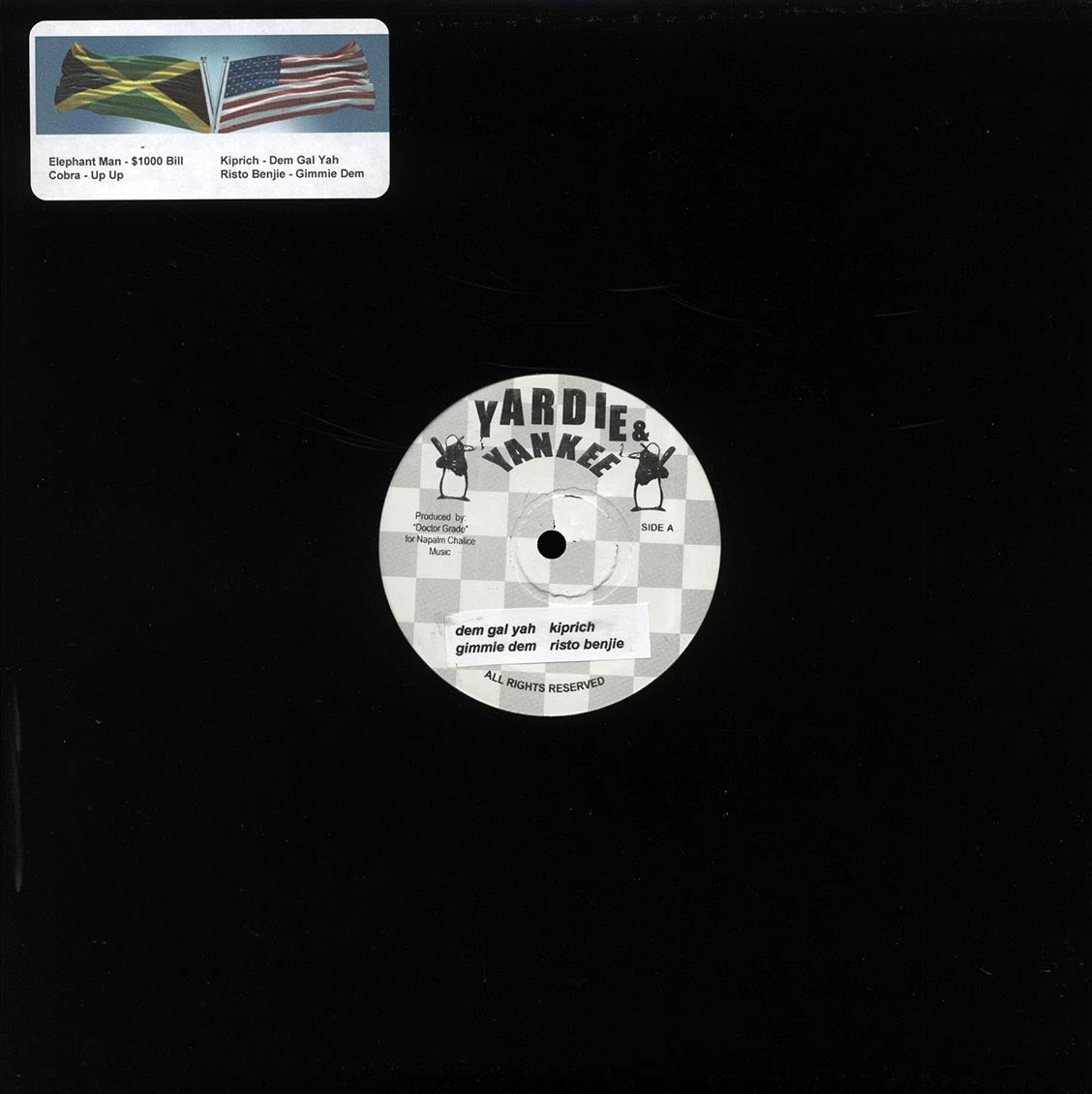 Elephant Man - 1000 Dollar Bill; Cobra - Up Up / Kiprich - Dem Gal Yah; Risto Benjie - Gimmie Dem