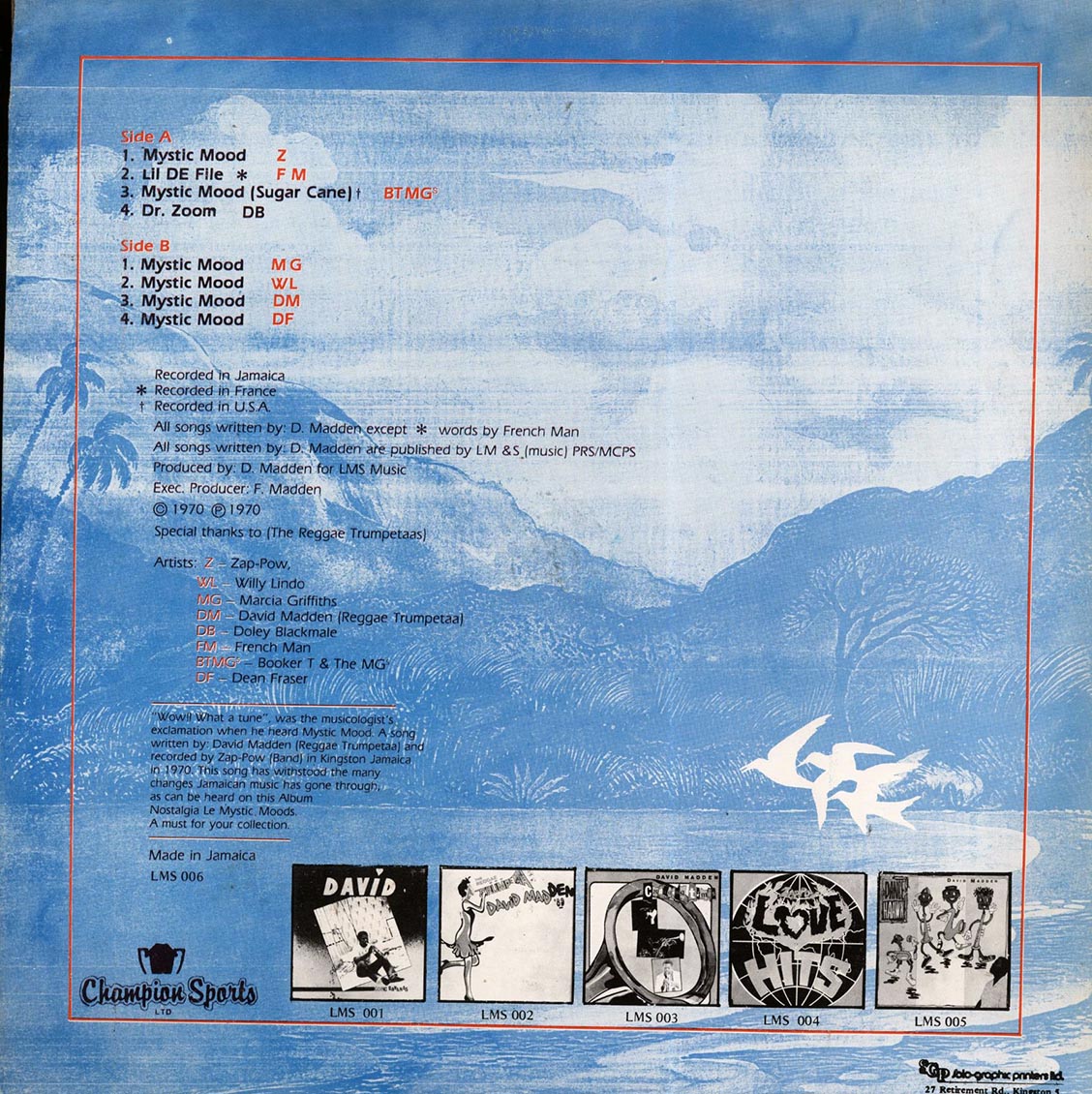 Zap Pow - Moods (Jamaica press)
