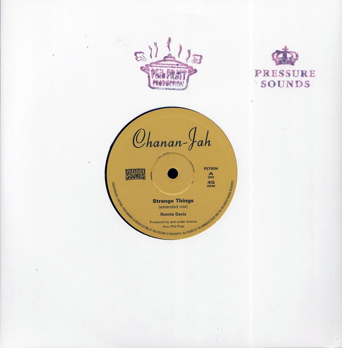Ronnie Davis - Strange Things (Extended Mix) / Ronnie Davis - Black Cinderella (Extended Mix) (rhythm: "Strange Things")