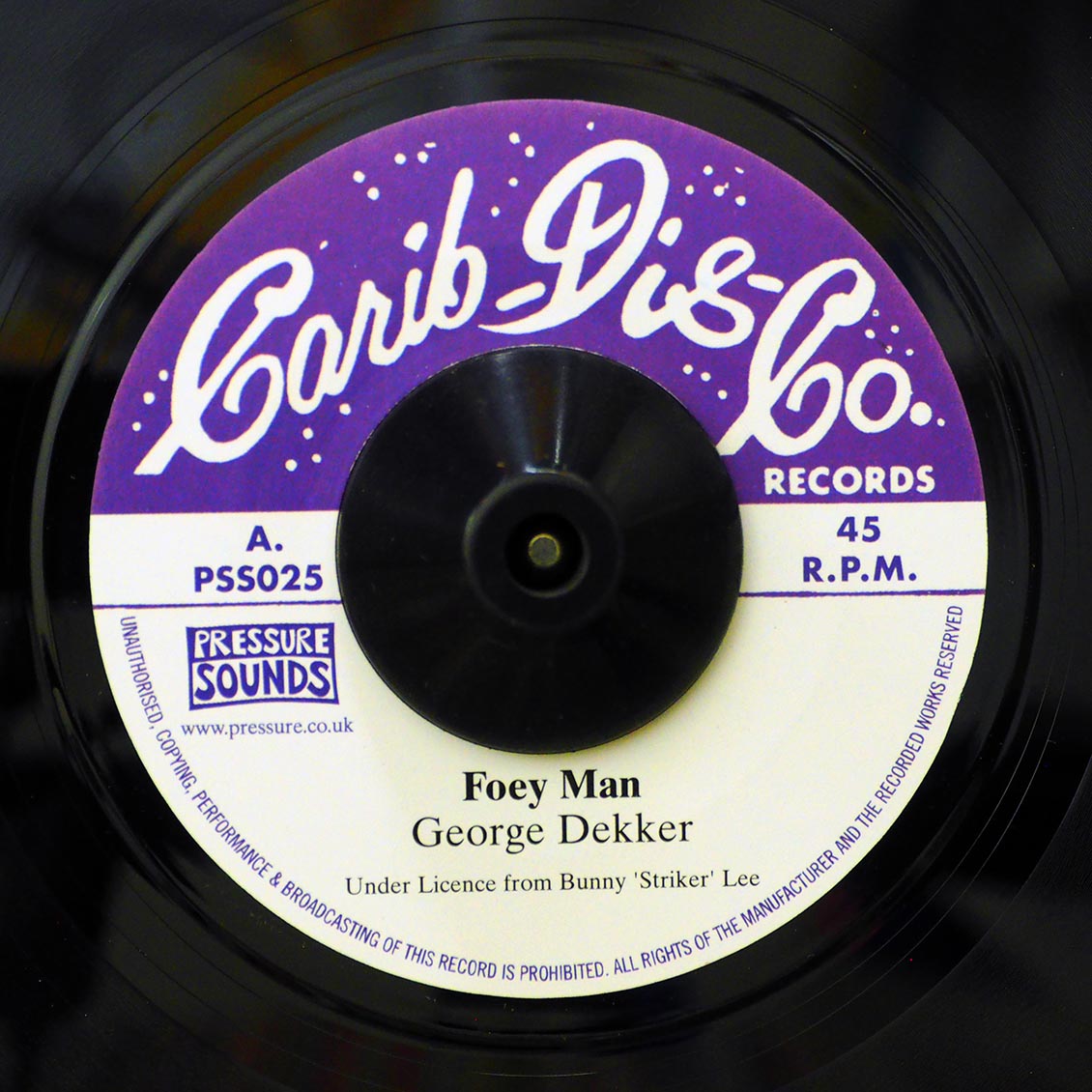 George Dekker - Foey Man / Bunny Lee Allstars - Scarface