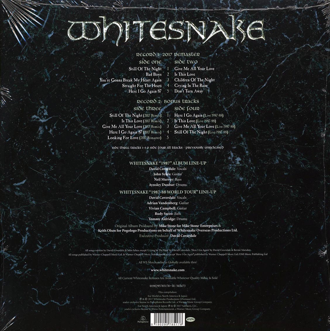 Whitesnake - 1987 (30th Anniv. Ed.) (2xLP) (180g) (remastered)
