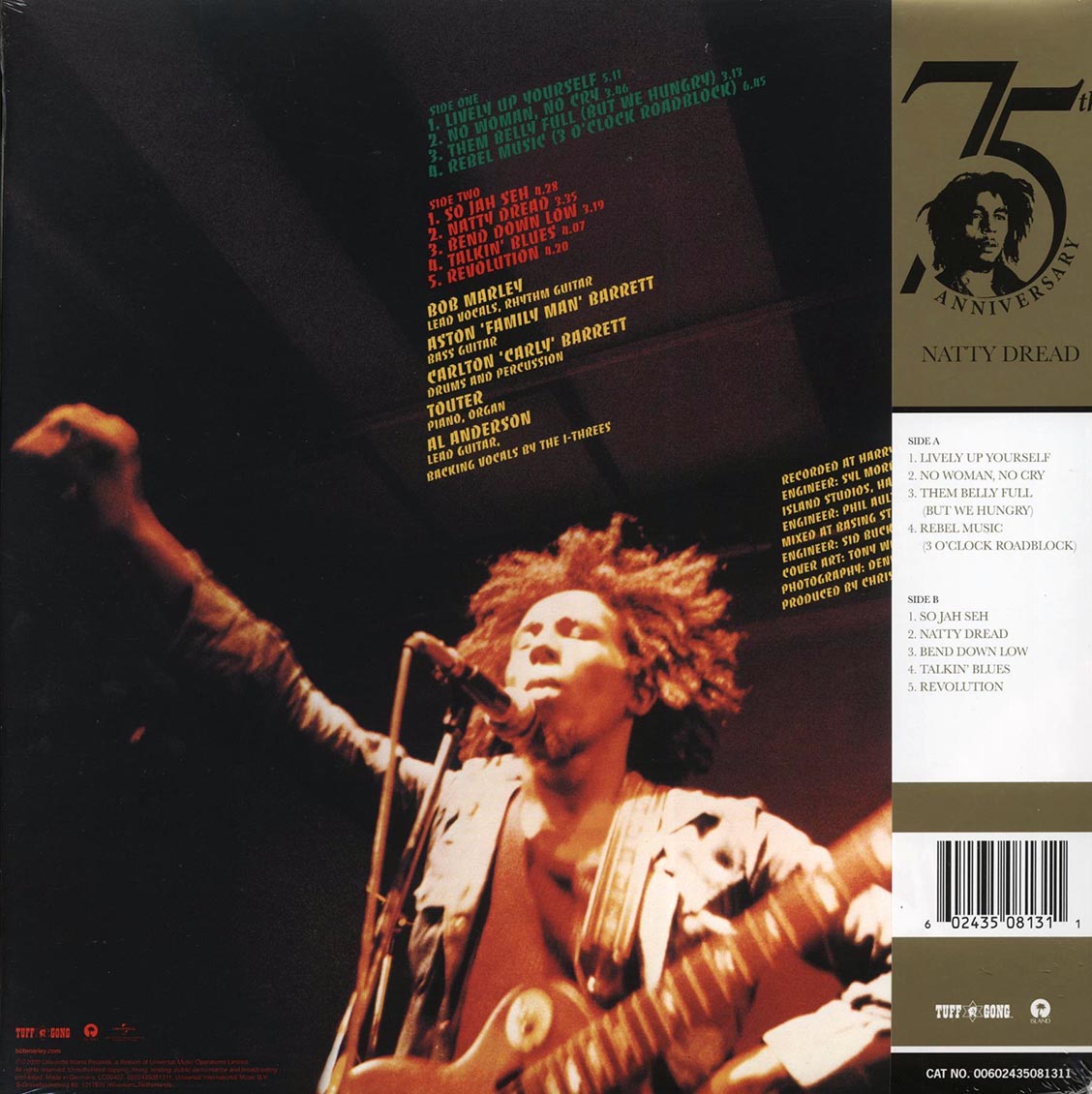 Bob Marley - Natty Dread (75th Anniv. Ed.) (ltd. ed.) (180g) (remastered)