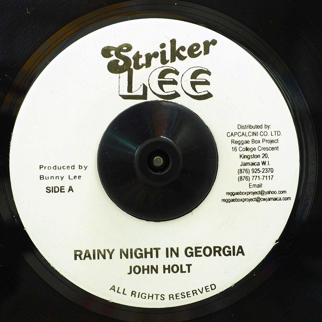 John Holt - Rainy Night In Georgia / John Holt - Homely Girl (rhythm: "Rainy Night In Georgia")