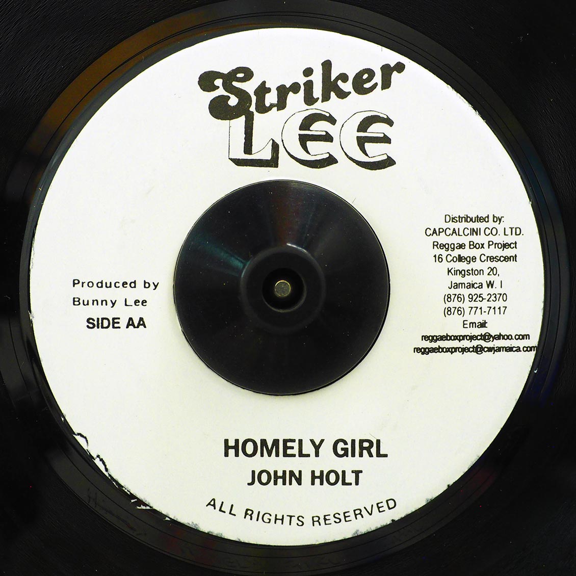 John Holt - Rainy Night In Georgia / John Holt - Homely Girl (rhythm: "Rainy Night In Georgia")