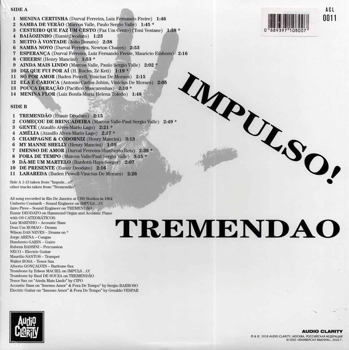 Eumir Deodato & Os Catedraticos - Impulso! (180g)