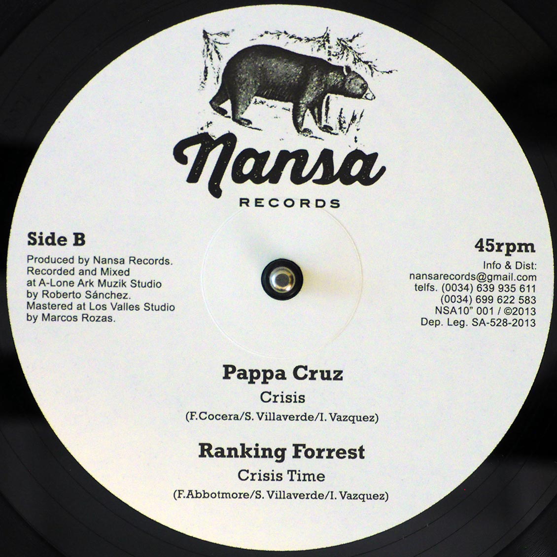 Linval Thompson - Children Of Israel (Extended Mix) / Pappa Cruz - Crisis; Ranking Forrest - Crisis Time