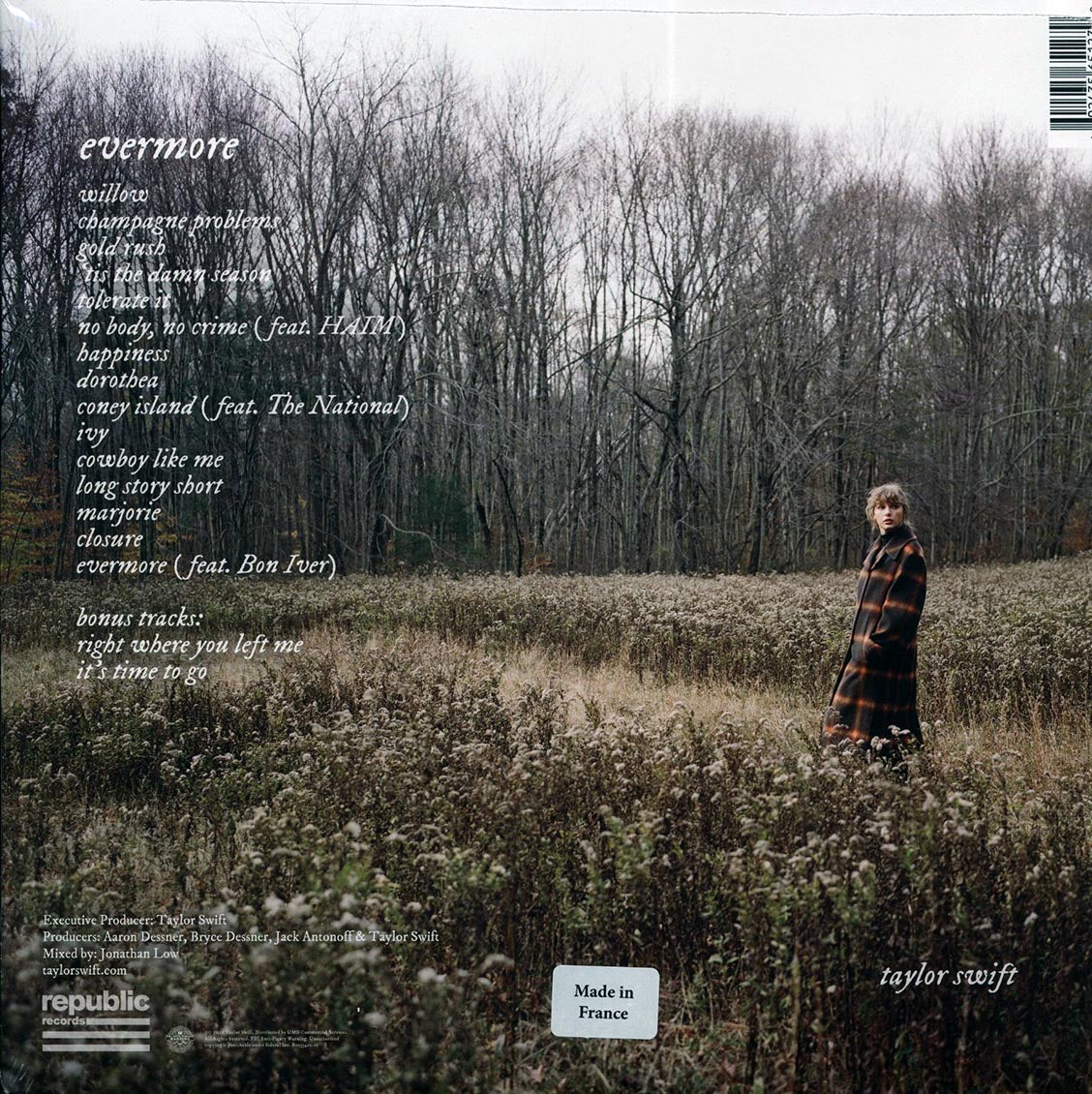 Taylor Swift - Evermore (+2 bonus tracks) (2xLP) (green vinyl)