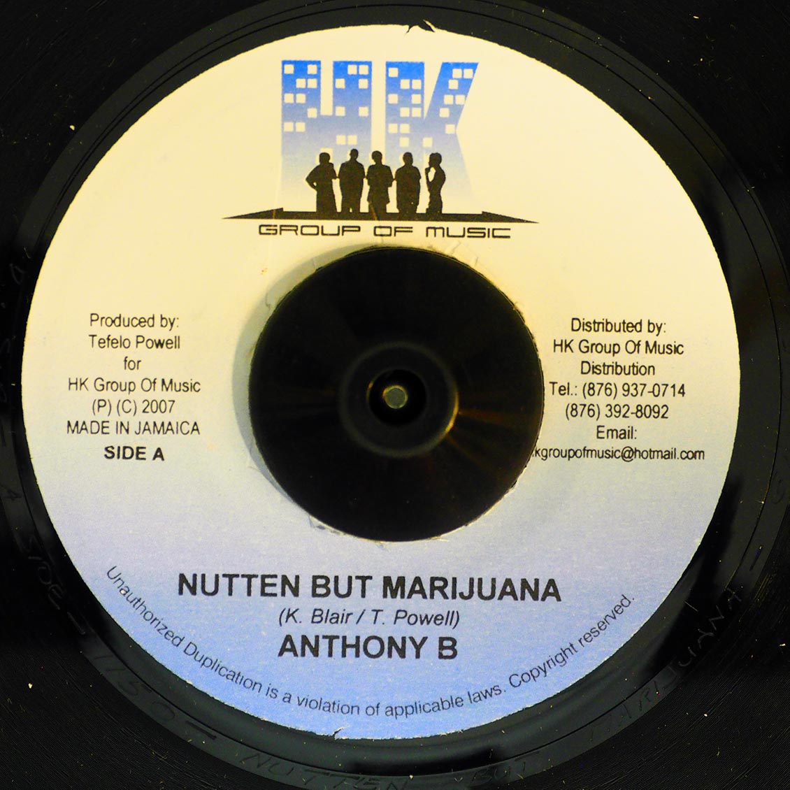 Anthony B - Nutten But Marijuana / Version (rhythm: "Spii Whare")