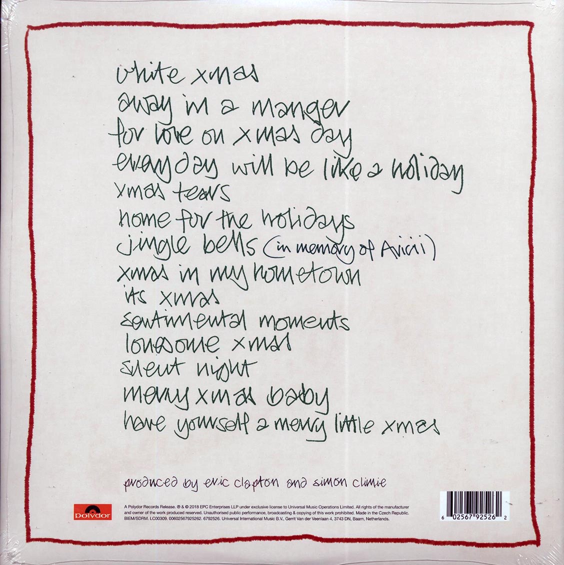 Eric Clapton - Happy Xmas (2xLP) (incl. mp3) (45rpm) (180g) (audiophile)