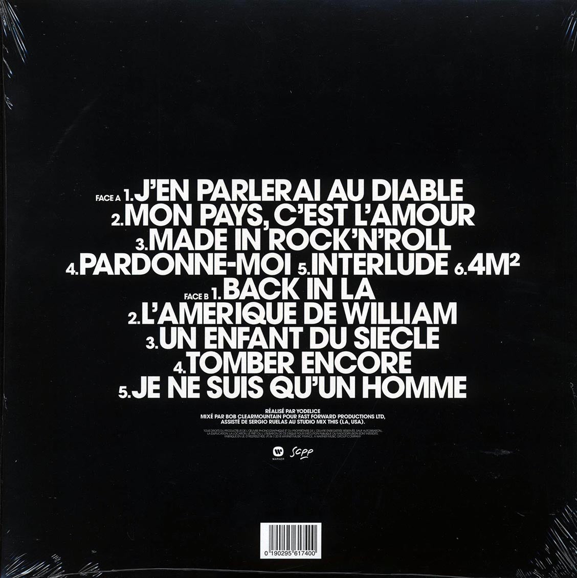Johnny Hallyday - Mon Pays C'Est L'Amour (2xLP) (white vinyl)