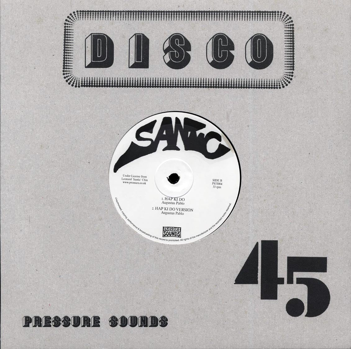 Freddie McKay - I'm A Free Man; Leonard Santic All Stars - Santic Special; Version 2 / Augustus Pablo - Hap Ki Do; Hap Ki Do Version (rhythm: "Freddie McKay - I'm A Free Man")