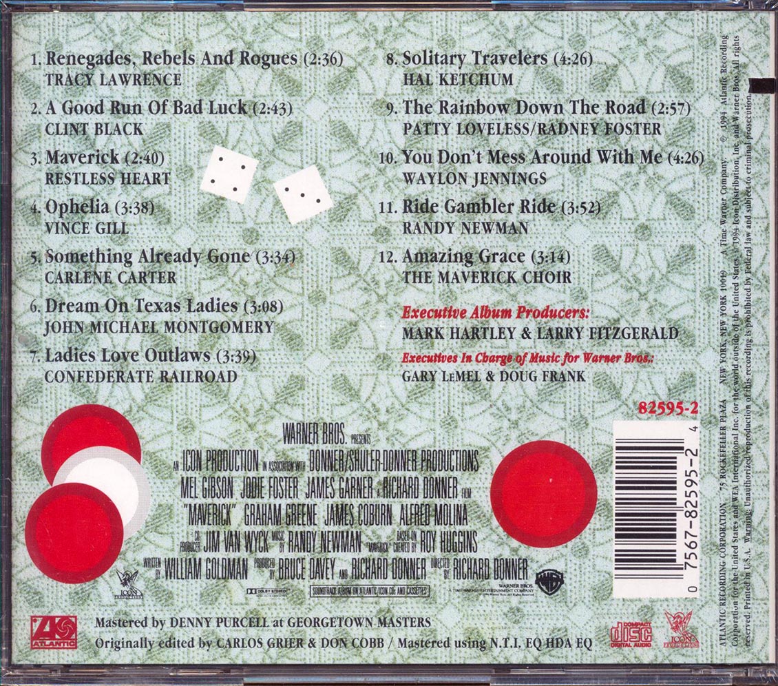 Tracy Lawrence, Clint Black, Restless Heart, Etc. - Maverick: Music From And Inspired By The Motion Picture (marked/ltd stock)