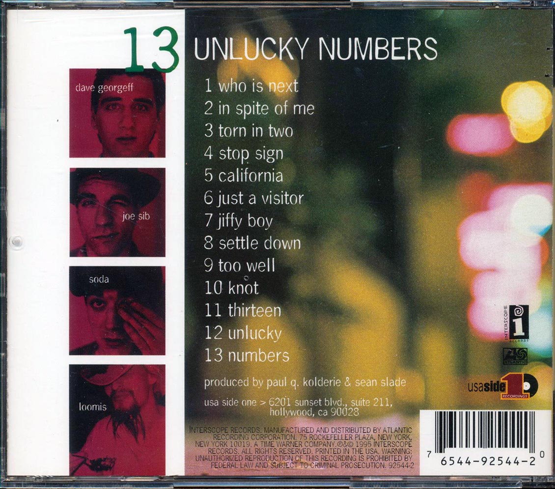 Wax - 13 Unlucky Numbers