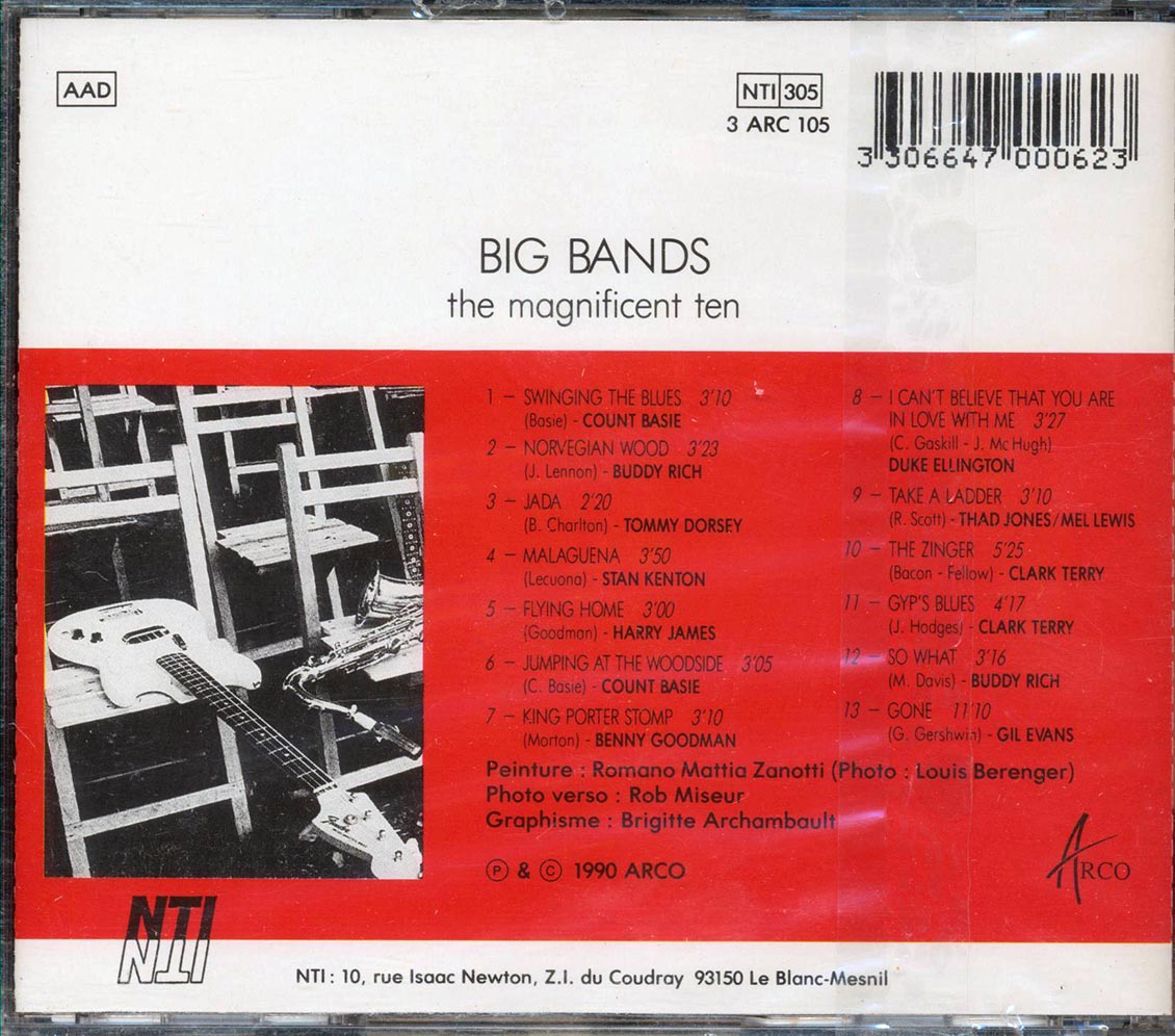 Count Basie & His Orchestra, Buddy Rich & His Orchestra, Tommy Dorsey & His Orchestra, Etc. - Big Bands: The Magnificent Ten