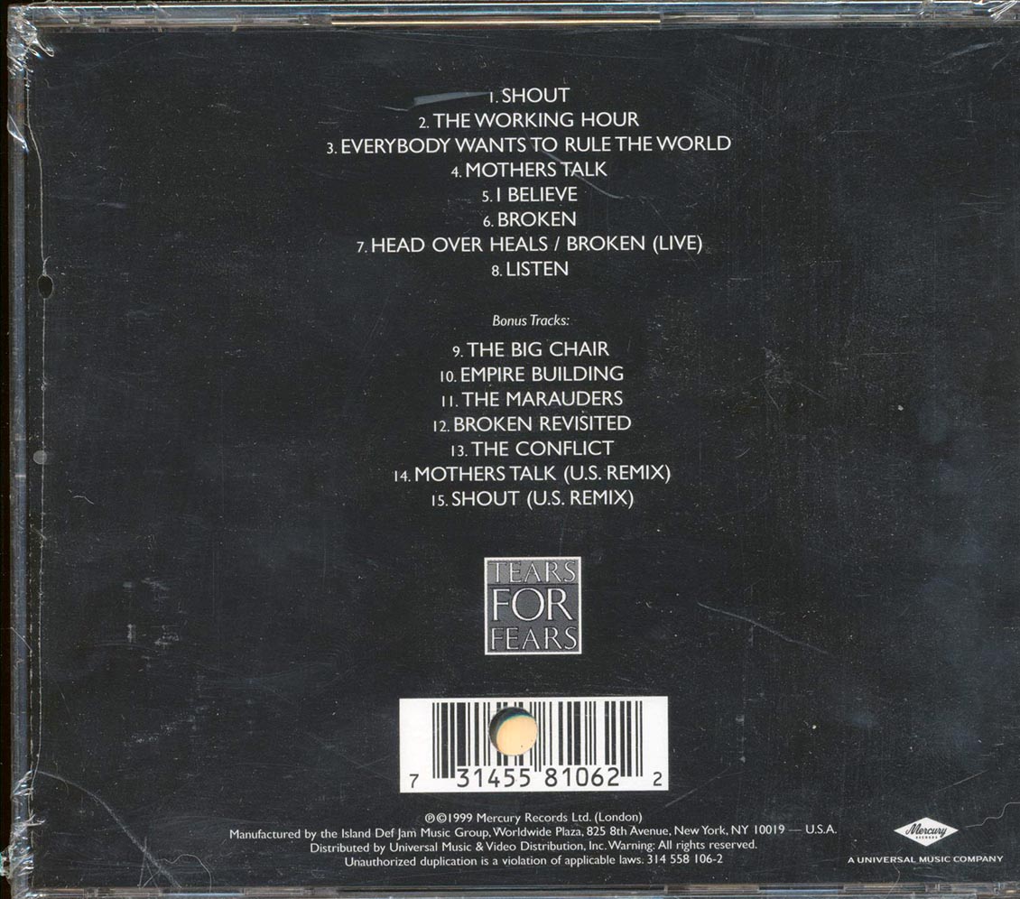 Tears For Fears - Songs From The Big Chair (marked/ltd stock)