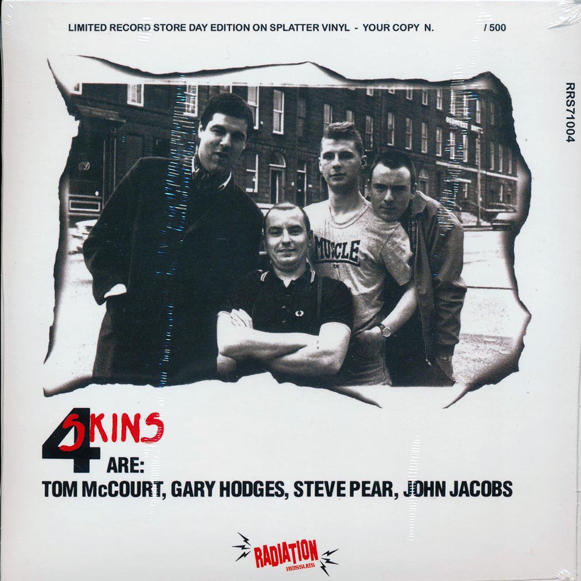 4 Skins - One Law For Them / 4 Skins - Brave New World (ltd. 500 copies made) (splatter vinyl)
