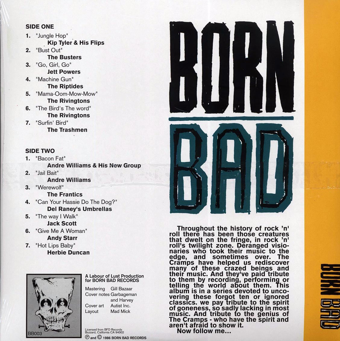 The Trashmen, The Rivingtons, The Busters, The Riptides, Etc. - Born Bad Volume 3