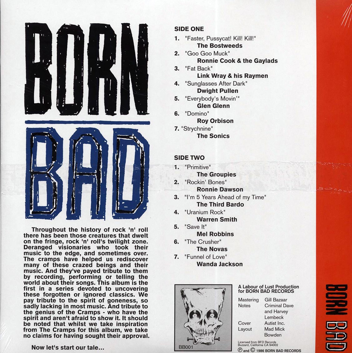 Link Wray, The Sonics, The Novas, The Bostweeds, Etc. - Born Bad Volume 1