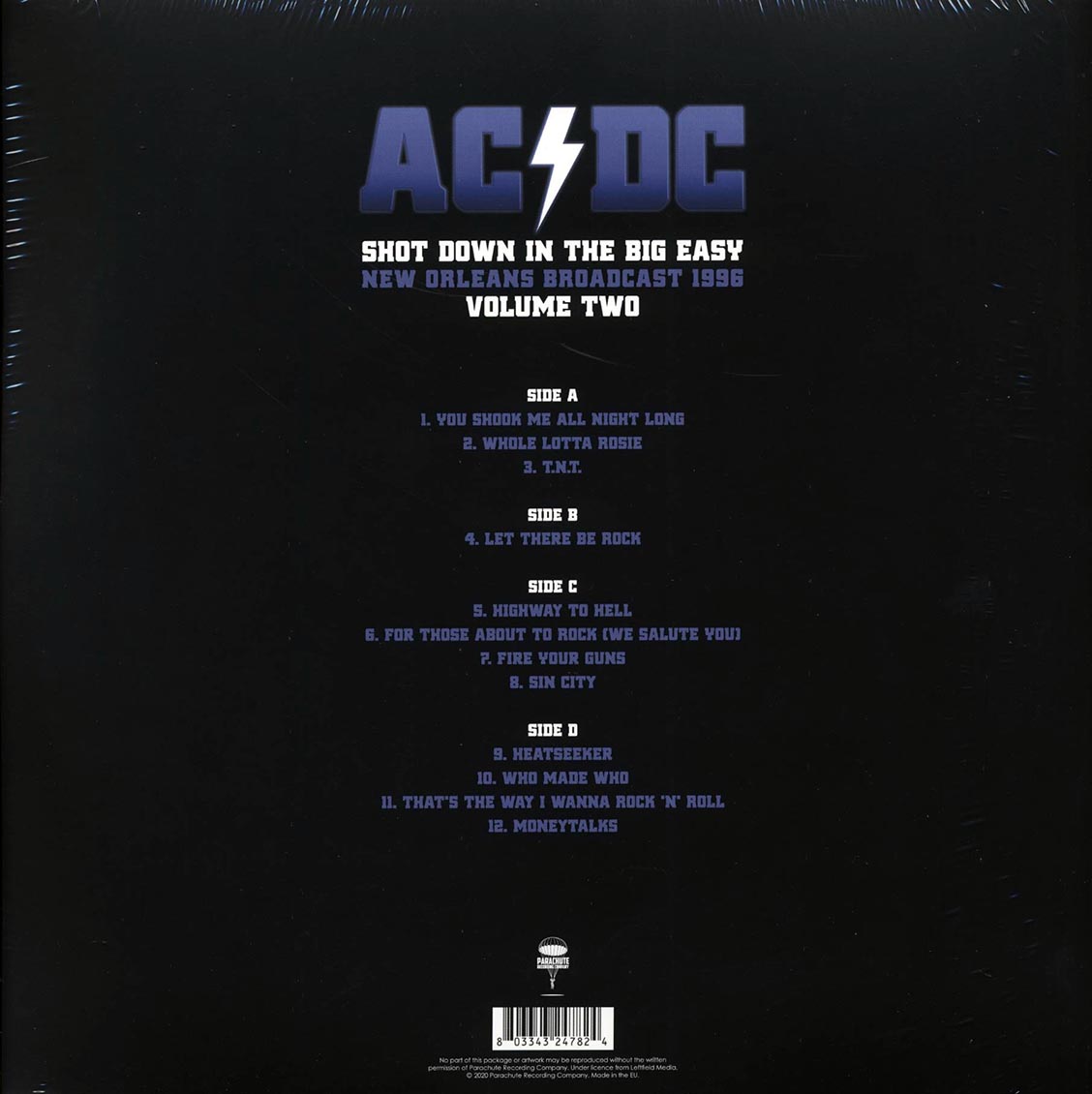 AC/DC - Shot Down In The Big Easy Volume 2: New Orleans Broadcast 1996 (ltd. ed.) (2xLP) (colored vinyl)