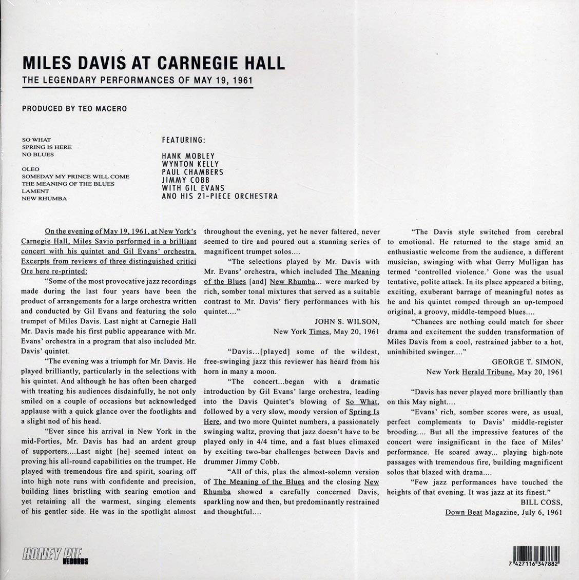 Miles Davis - Miles Davis At Carnegie Hall