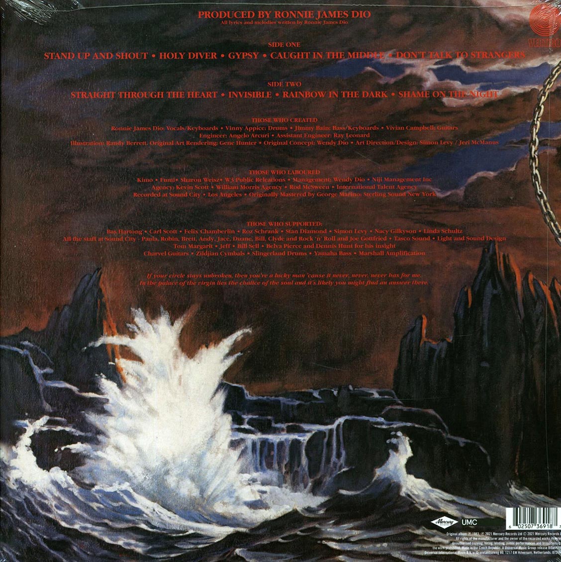 Dio - Holy Diver (180g) (remastered)