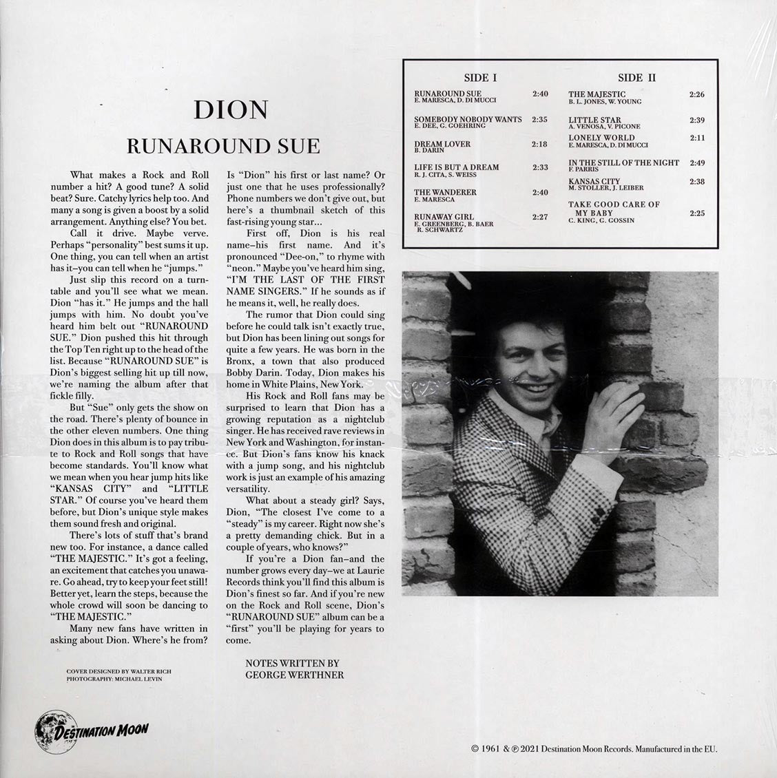 Dion - Runaround Sue (ltd. 500 copies made) (clear vinyl)