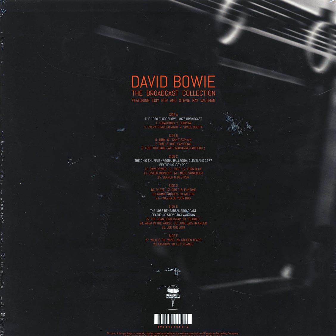 David Bowie, Iggy Pop, Stevie Ray Vaughan - The Broadcast Collection, Featuring Iggy Pop And Stevie Ray Vaughan (casebound set) (ltd. ed.) (3xLP) (box set)