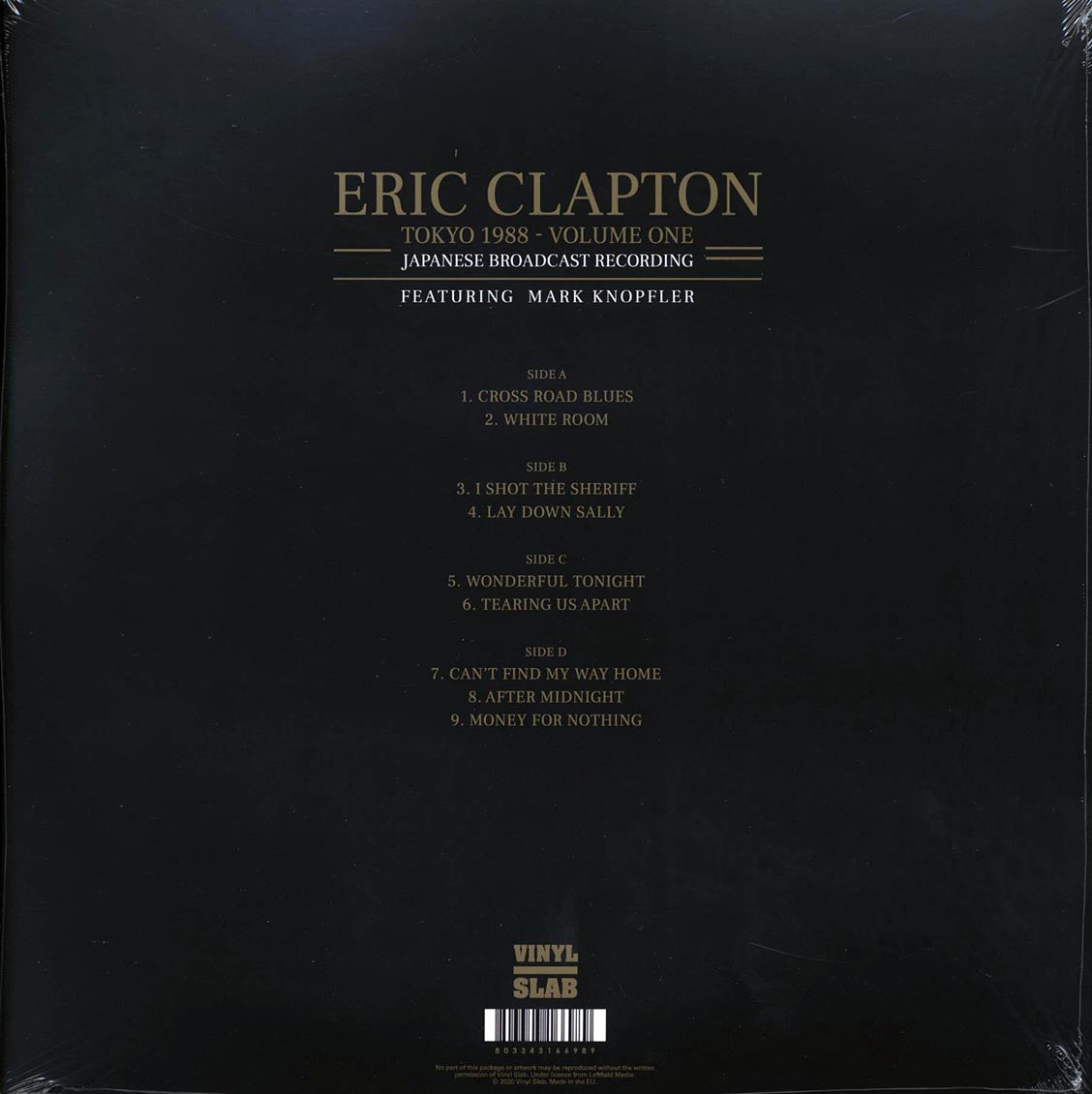 Eric Clapton - Tokyo 1988 Volume 1: Japanese Broadcast Recording Featuring Mark Knopfler (2xLP)