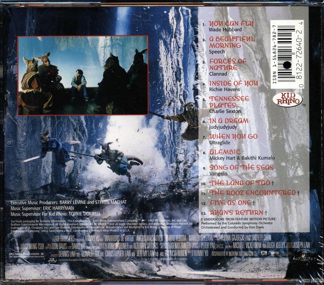 Clannad, Richie Havens, Wade Hubbard, Etc. - Warriors Of Virtue (marked/ltd stock)