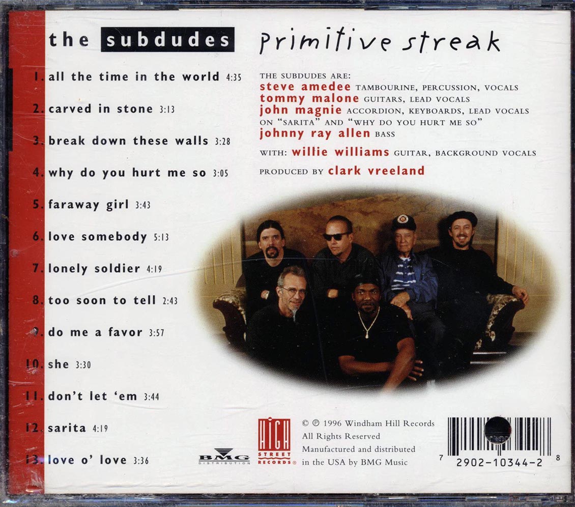 The Subdudes - Primitive Streak (marked/ltd stock)