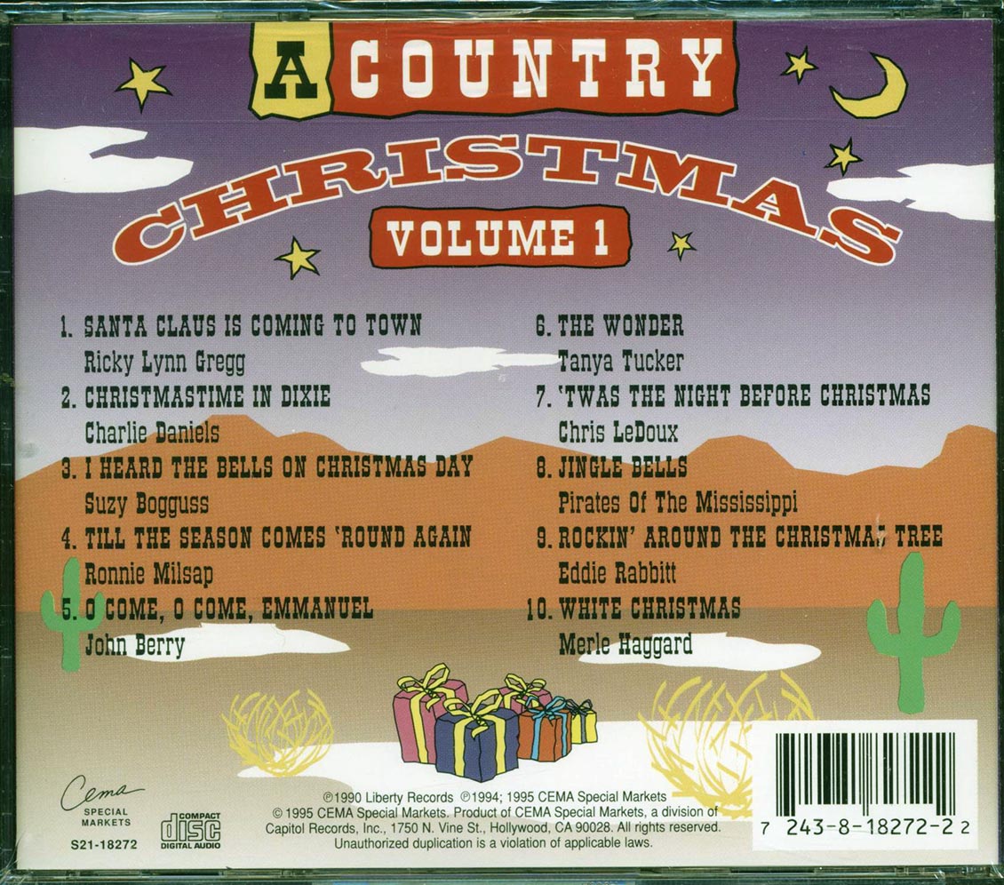 Ricky Lynn Gregg, Charlie Daniels, Ronnie Milsap, Etc. - A Country Christmas Volume 1
