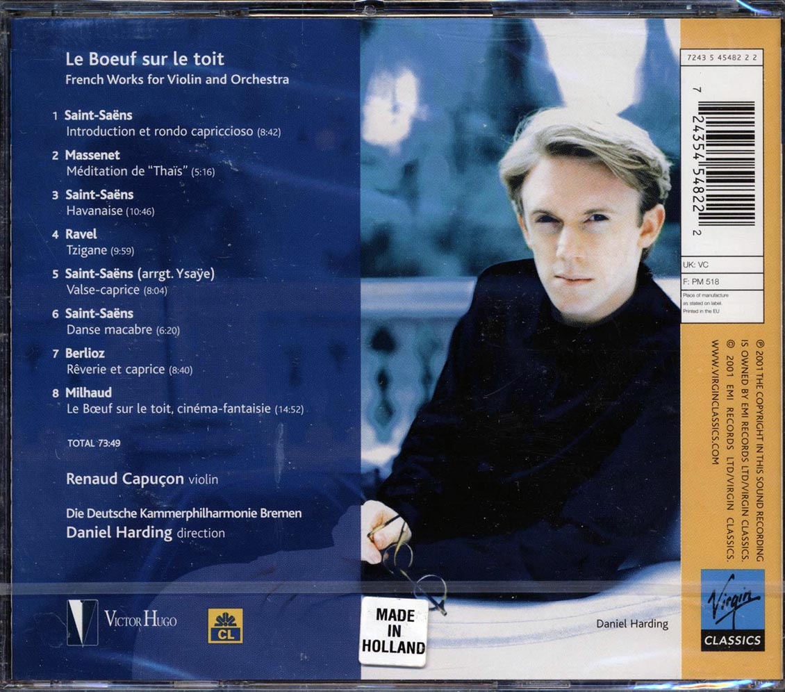 Renaud Capucon, Daniel Harding, Die Deutsche Kammerphilharmonie Bremen - Le Boeuf Sur Le Toit: French Works For Violin And Orchestra