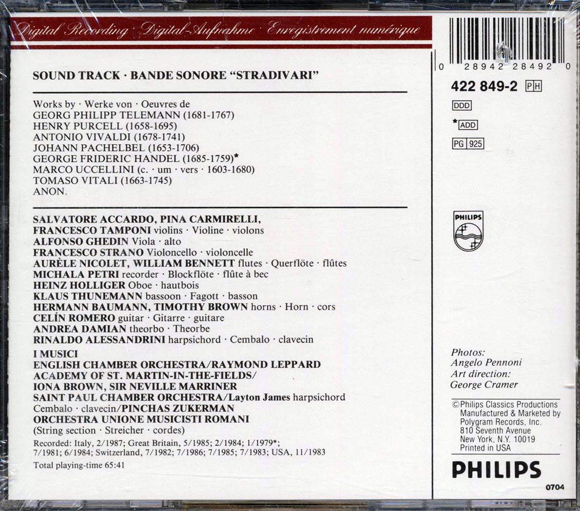 Various - Stradivari: Soundtrack From The Film